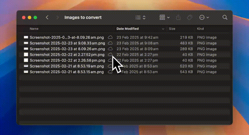 Batch conversion demonstration