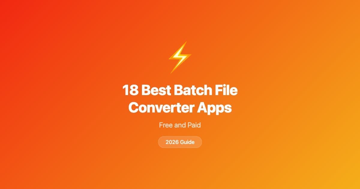 18 best batch file converter apps