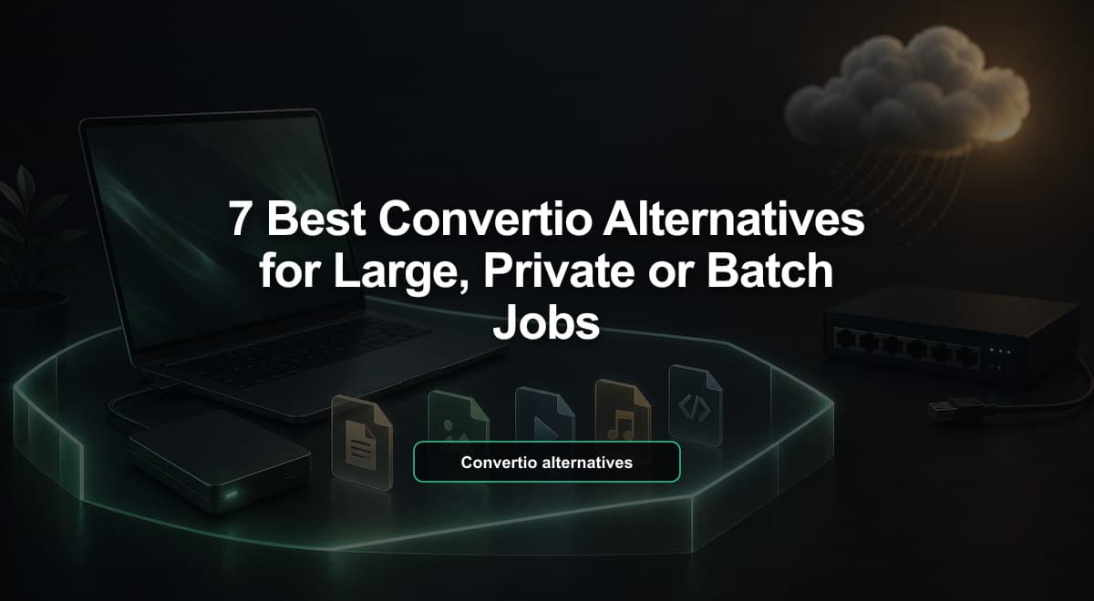 Best Convertio Alternatives for Large, Private or Batch Jobs