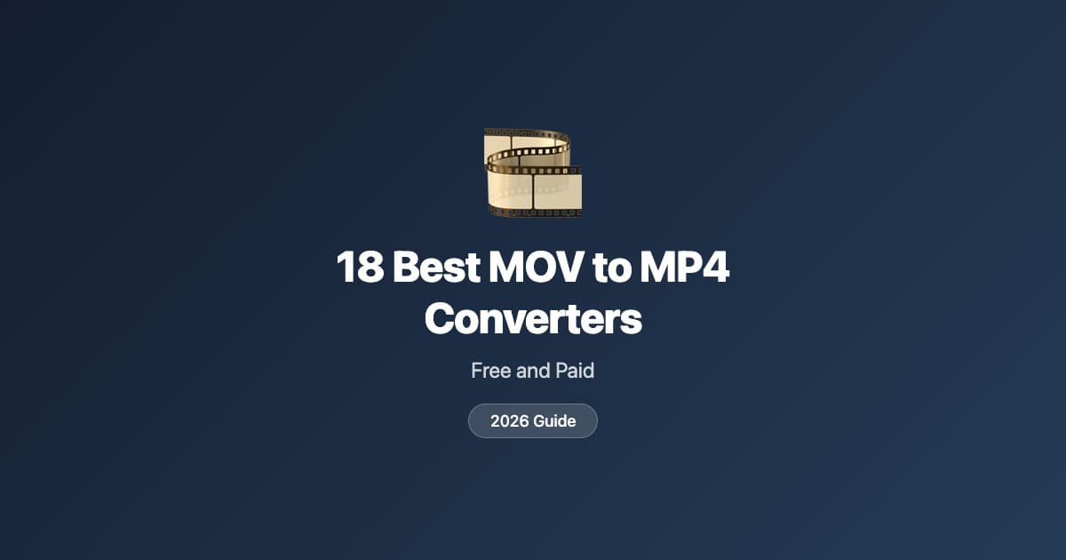 18 best MOV to MP4 converters