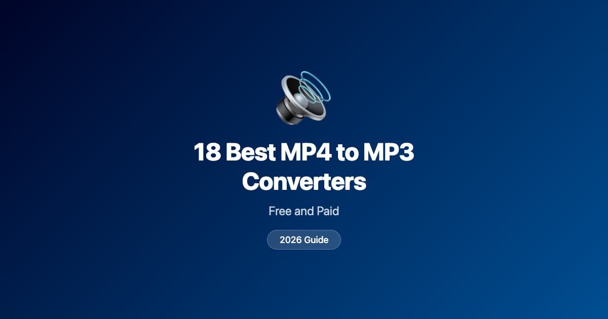18 best MP4 to MP3 converters