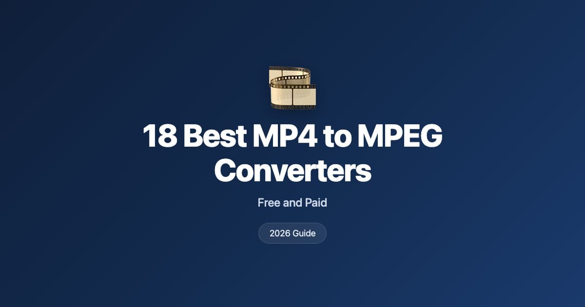 18 best MP4 to MPEG converters