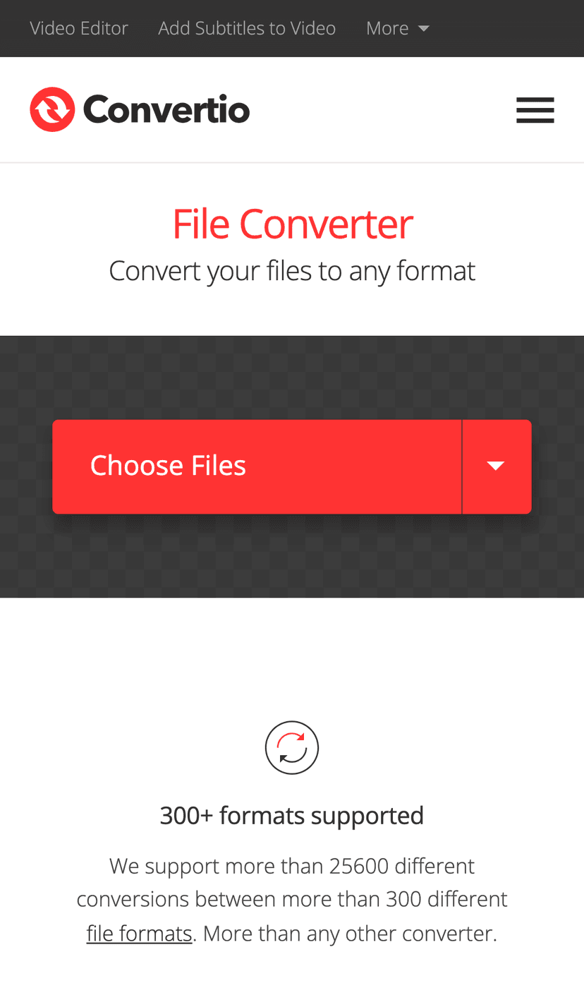 Convertio mobile screenshot