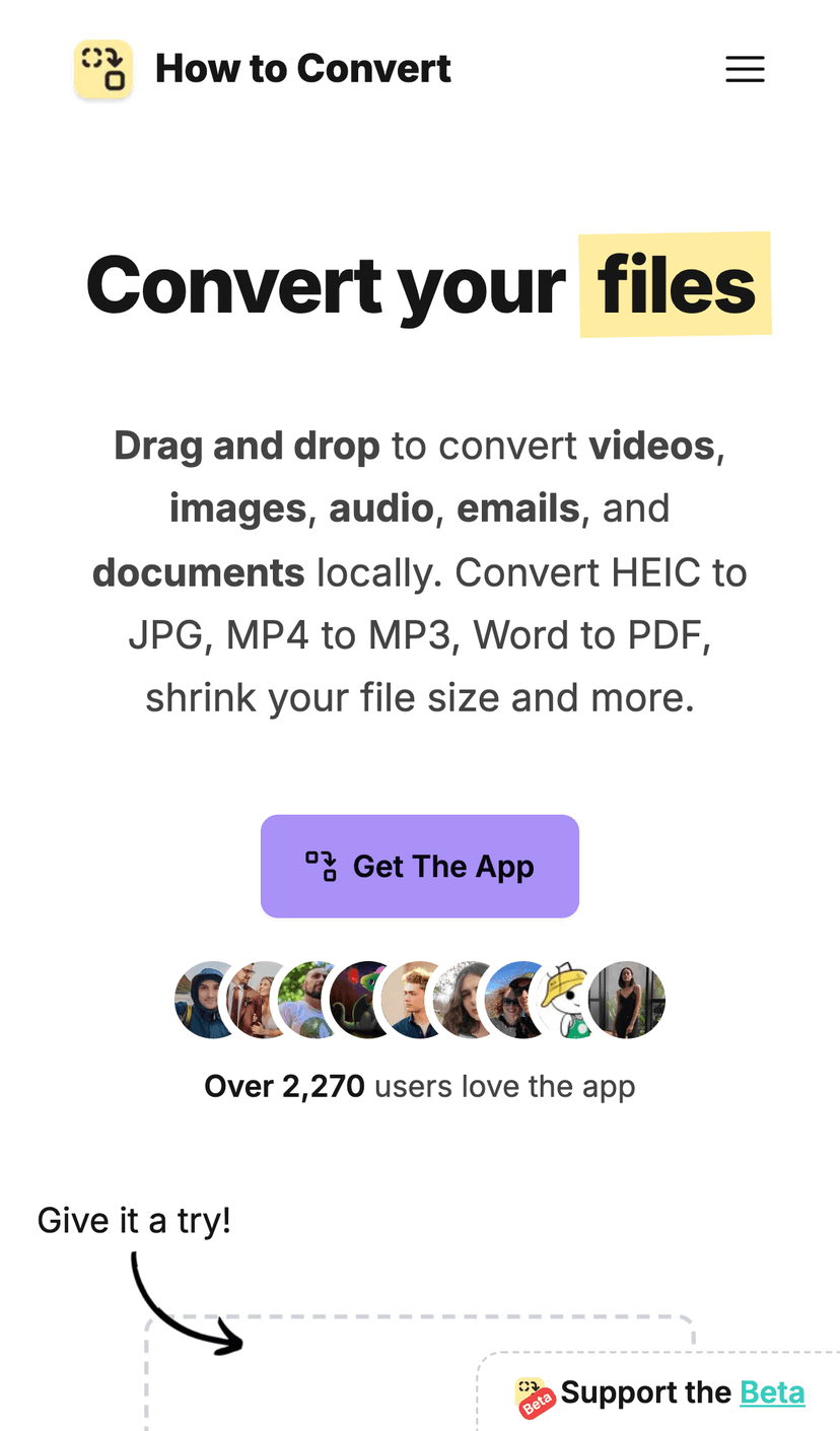 How to Convert mobile screenshot