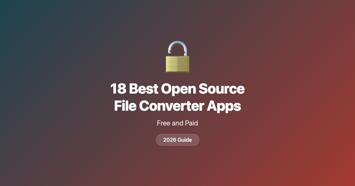 18 best open source file converter apps