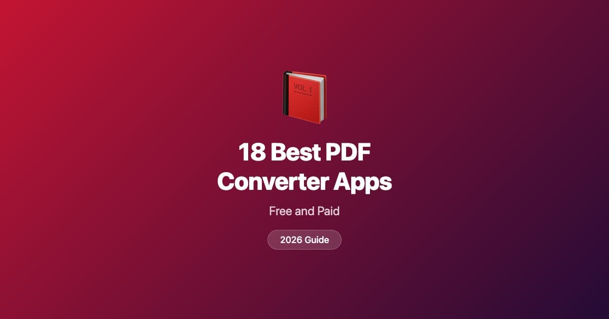 18 best PDF converter apps