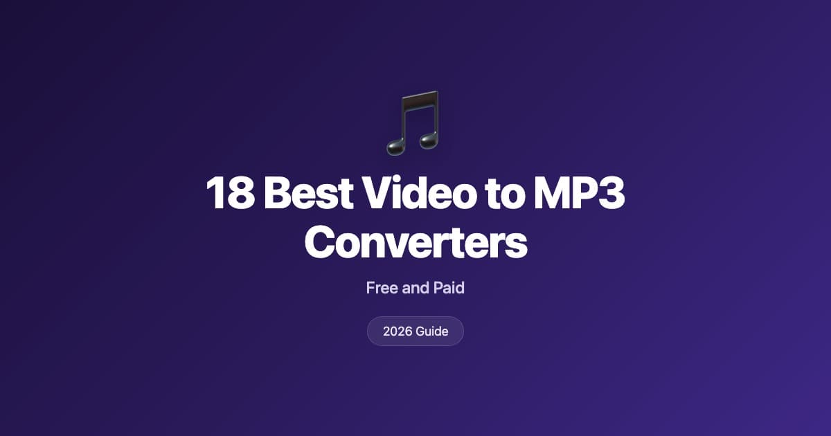 18 best video to MP3 converters