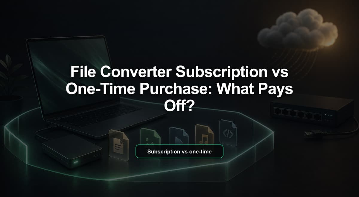 File Converter Subscription vs One-Time Purchase: Which Is Better?
