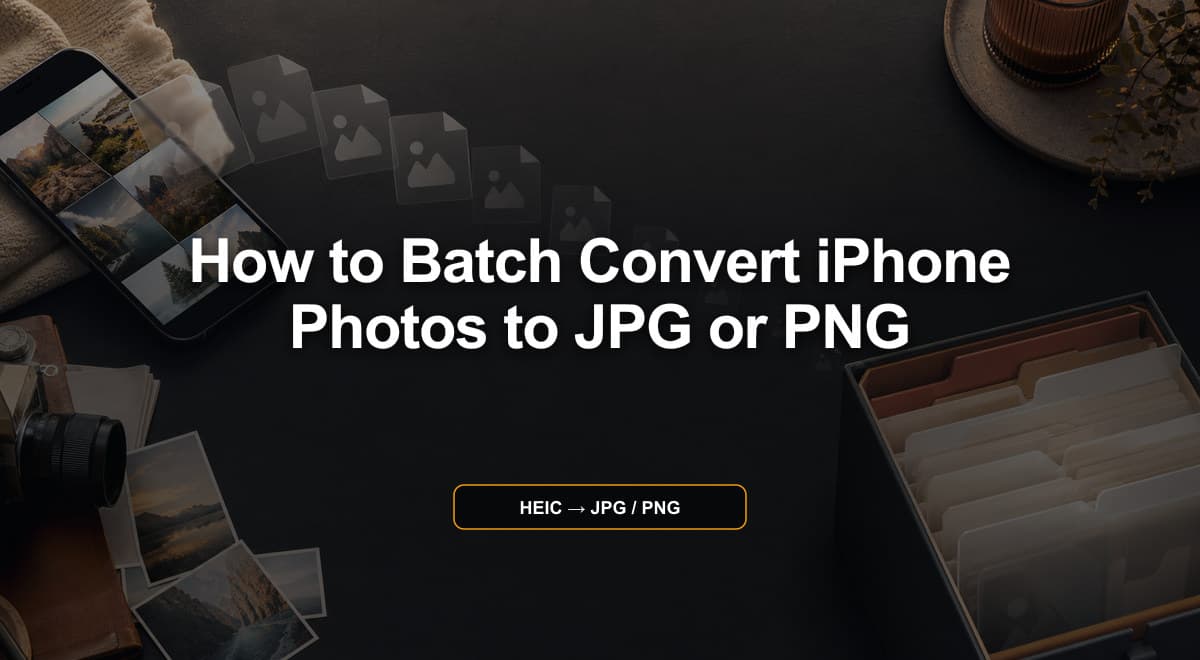 How to Batch Convert iPhone Photos to JPG or PNG