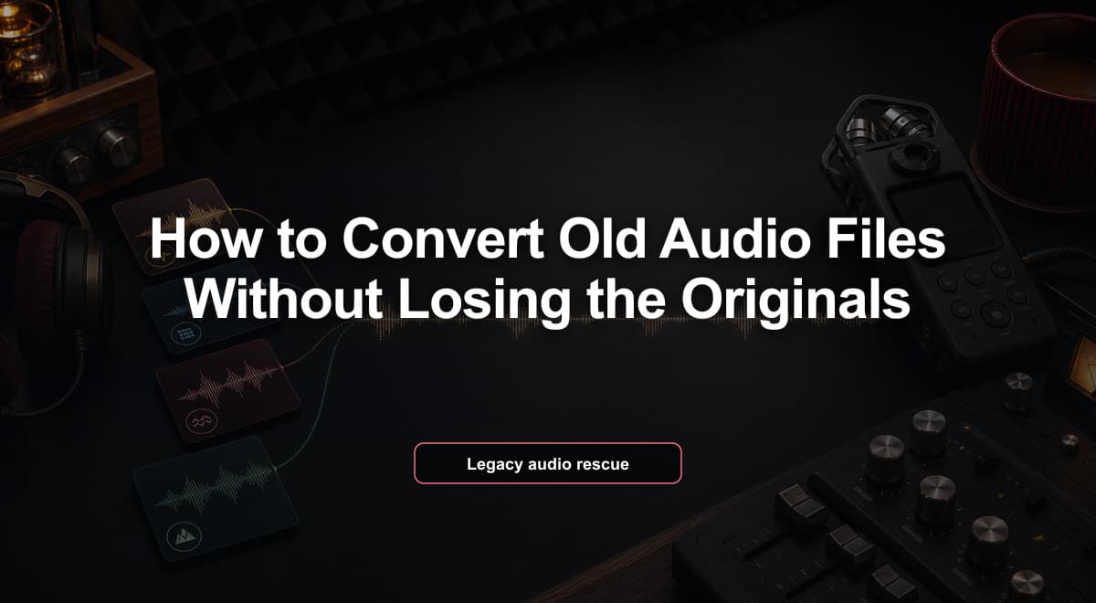 How to Convert Old Audio Files Without Losing the Originals