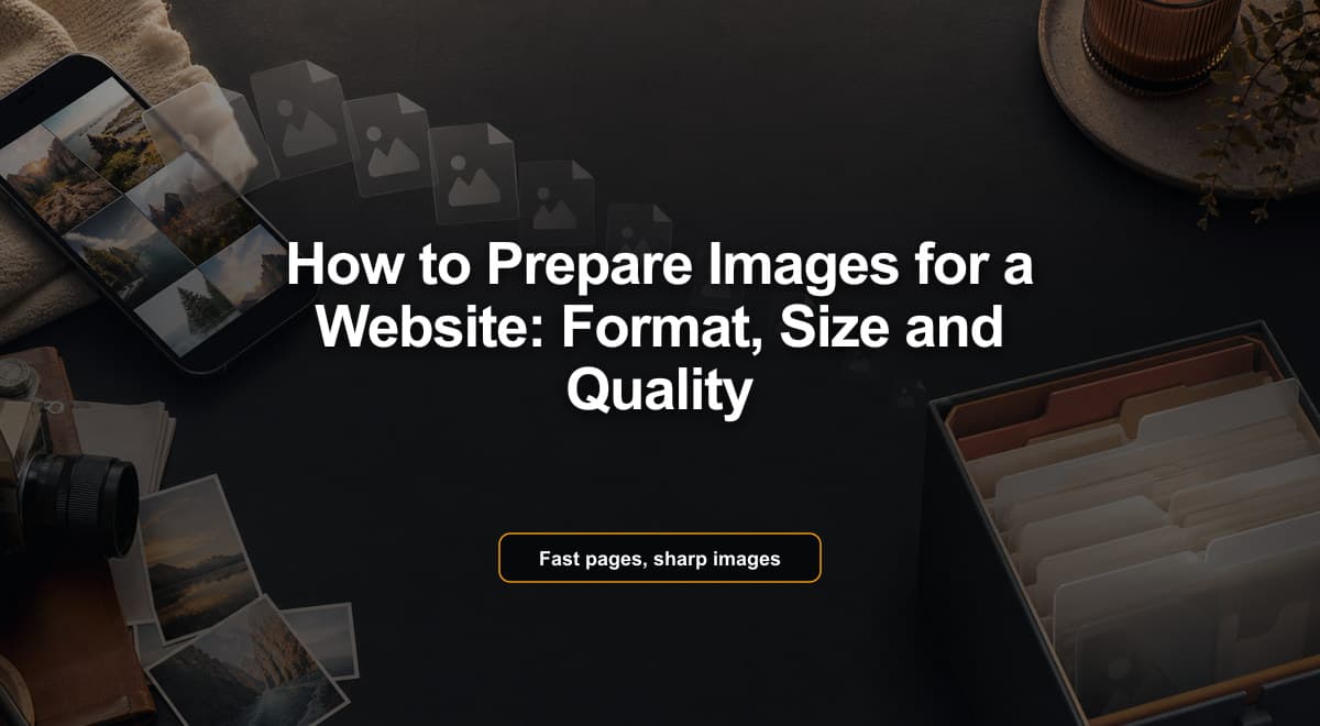 How to Prepare Images for a Website: Format, Size and Quality