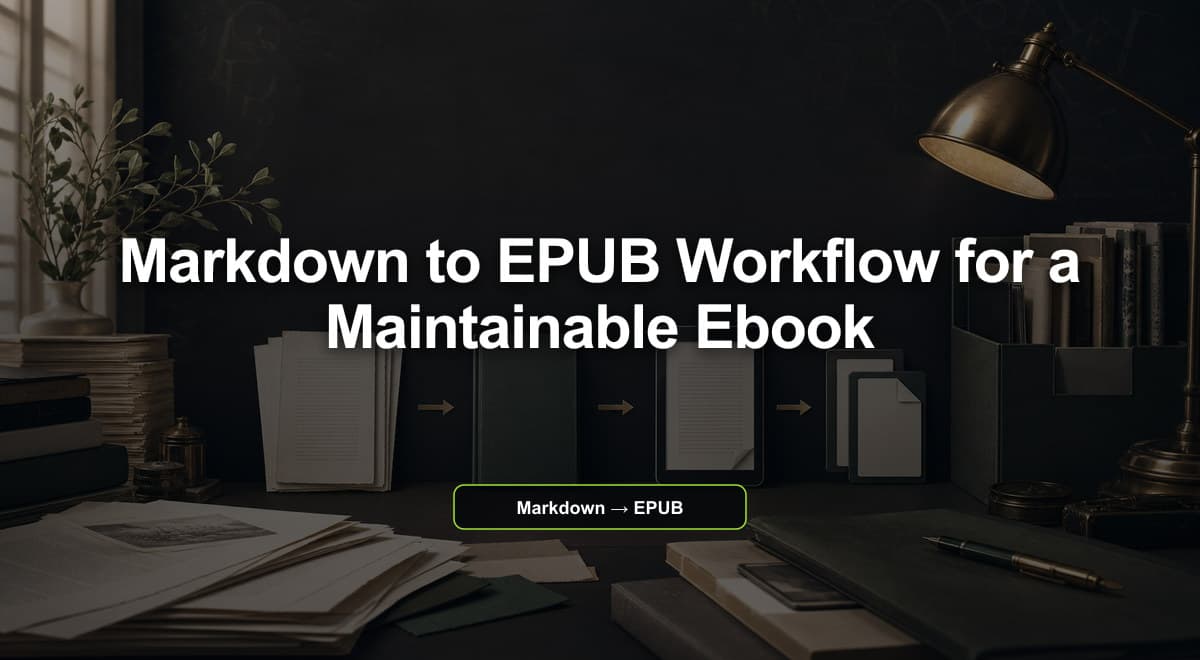 How to Convert Markdown to EPUB