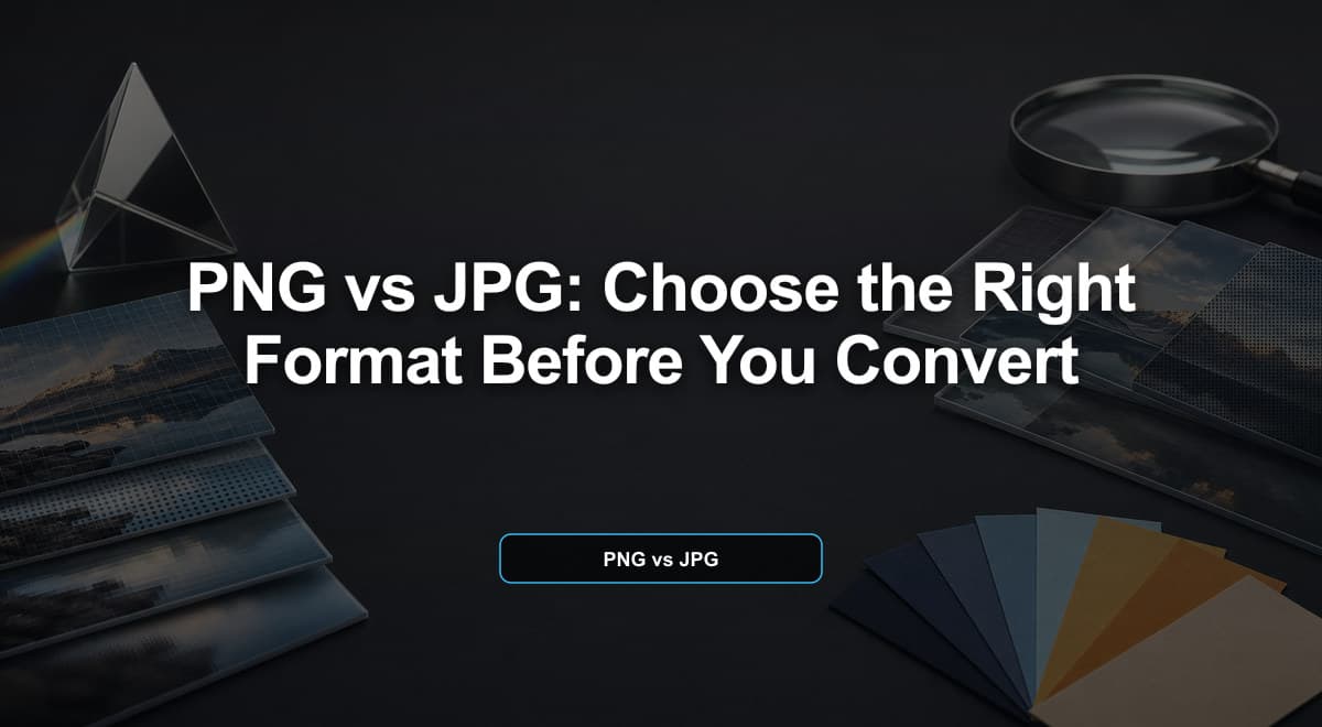 PNG vs JPG: Choose the Right Format Before You Convert