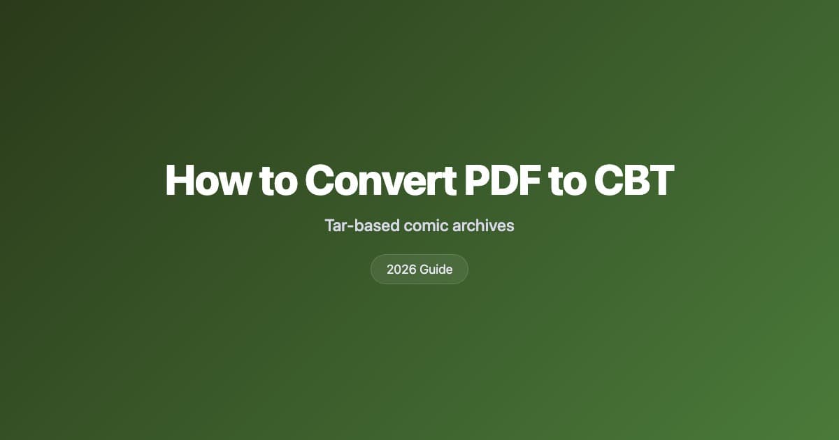 How to convert PDF to CBT
