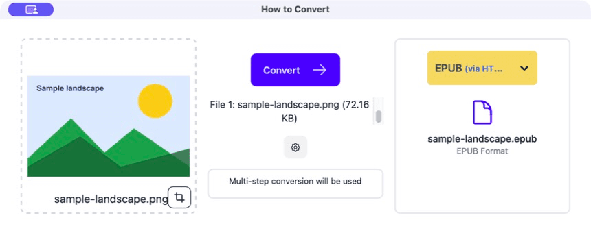 A transparent PNG loaded in How to Convert
