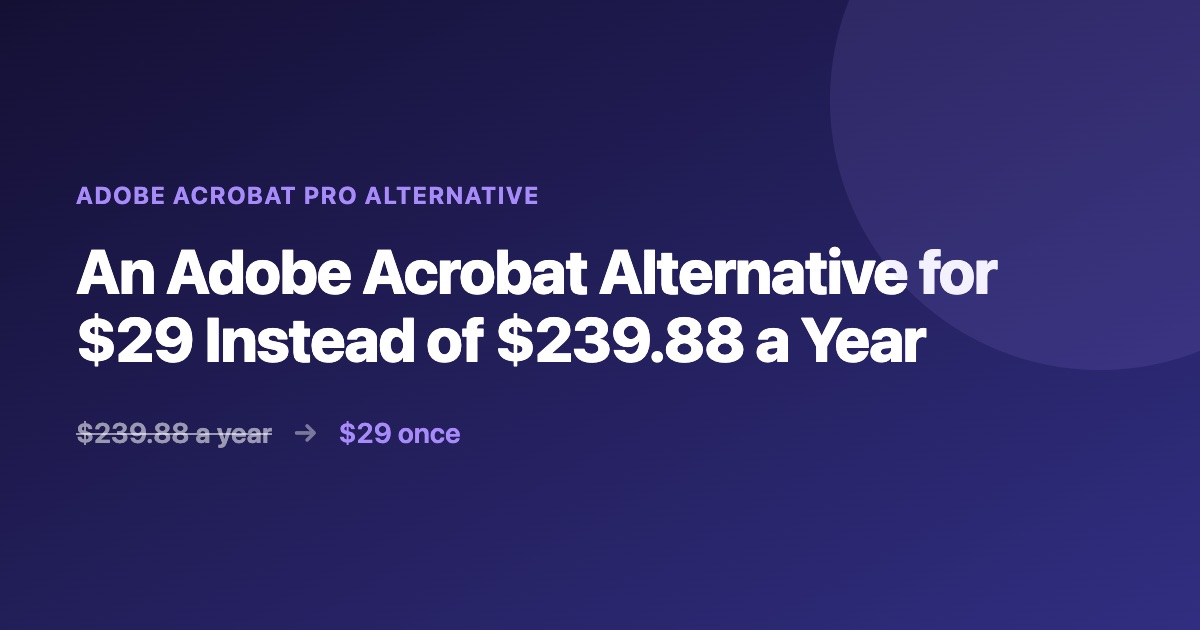 Best Adobe Acrobat Pro alternatives