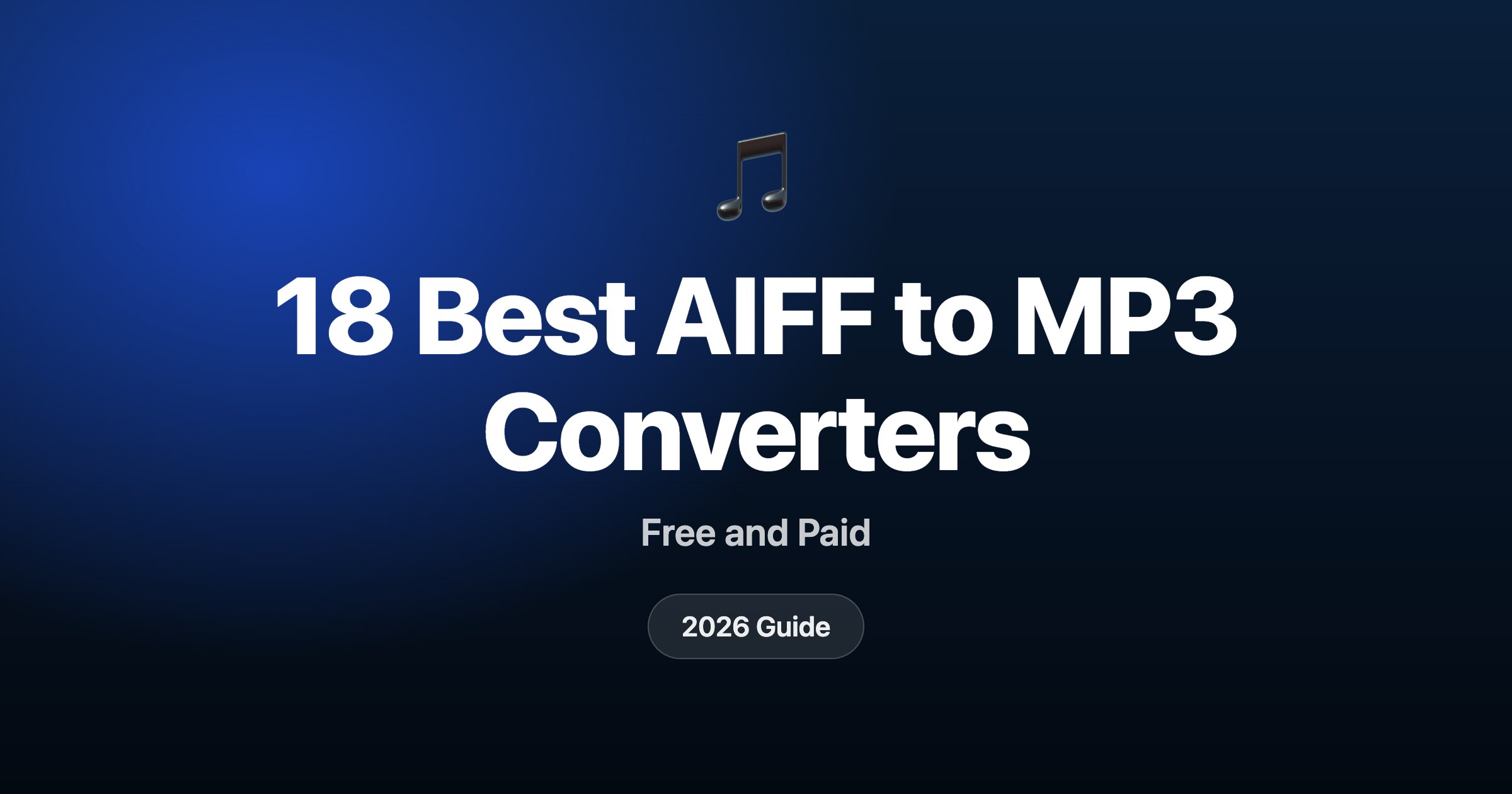18 best AIFF to MP3 converters