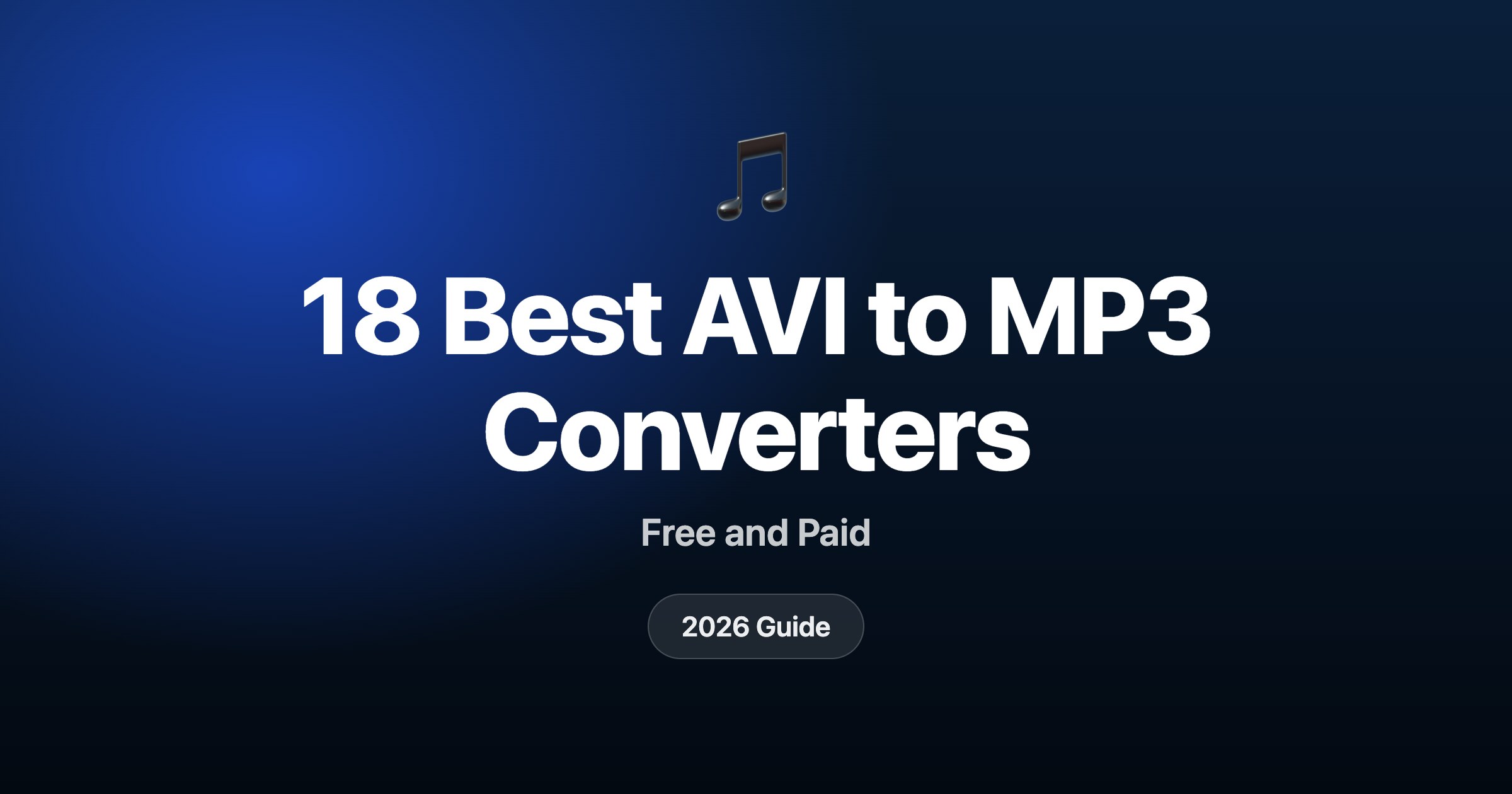 18 best AVI to MP3 converters in 2026