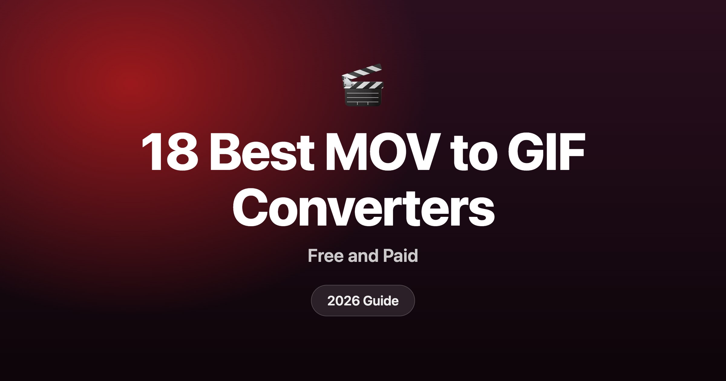 18 best MOV to GIF converters in 2026