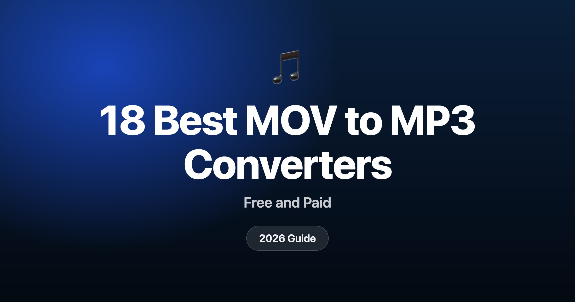 18 best MOV to MP3 converters in 2026