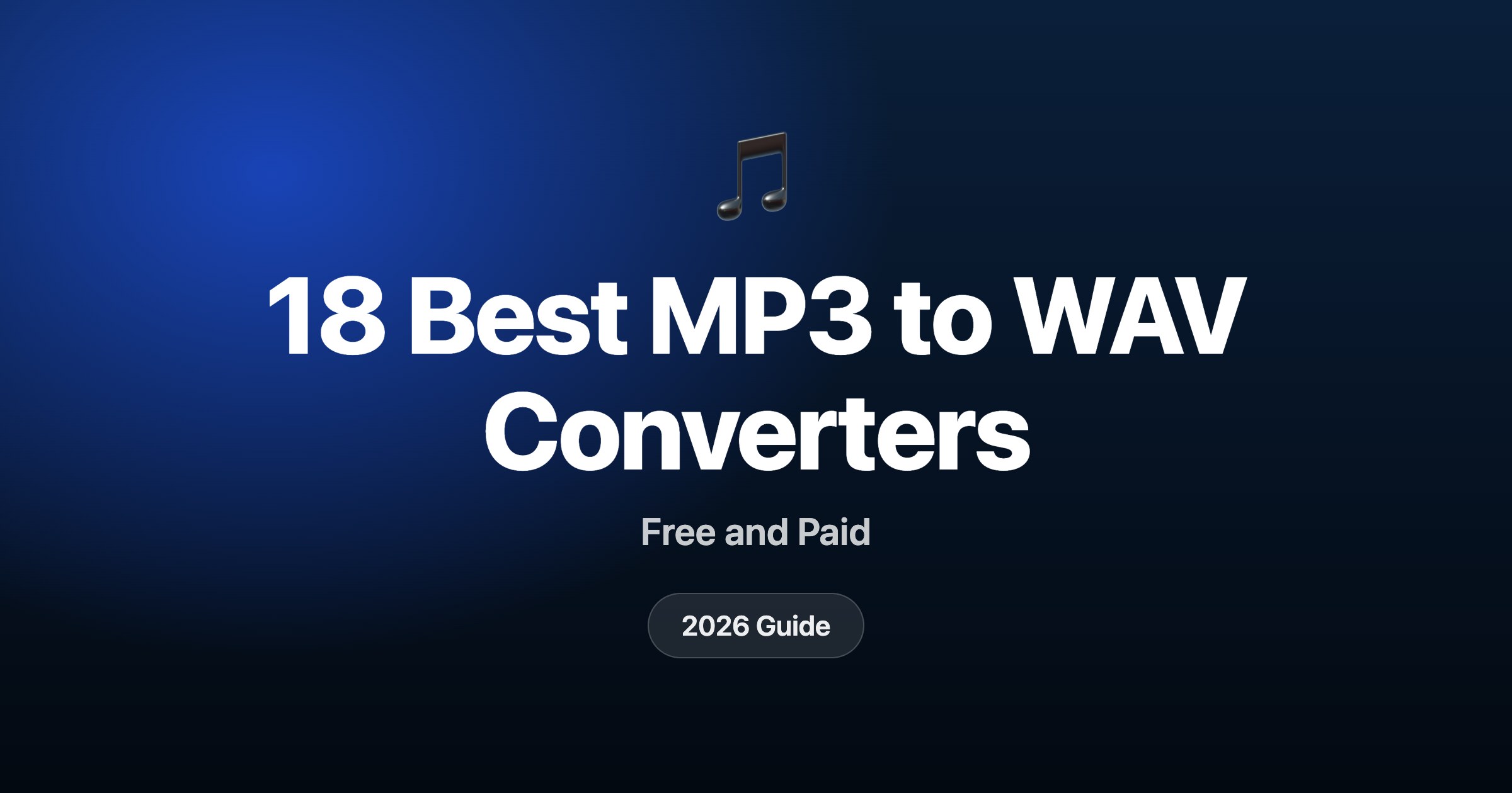 18 best MP3 to WAV converters in 2026