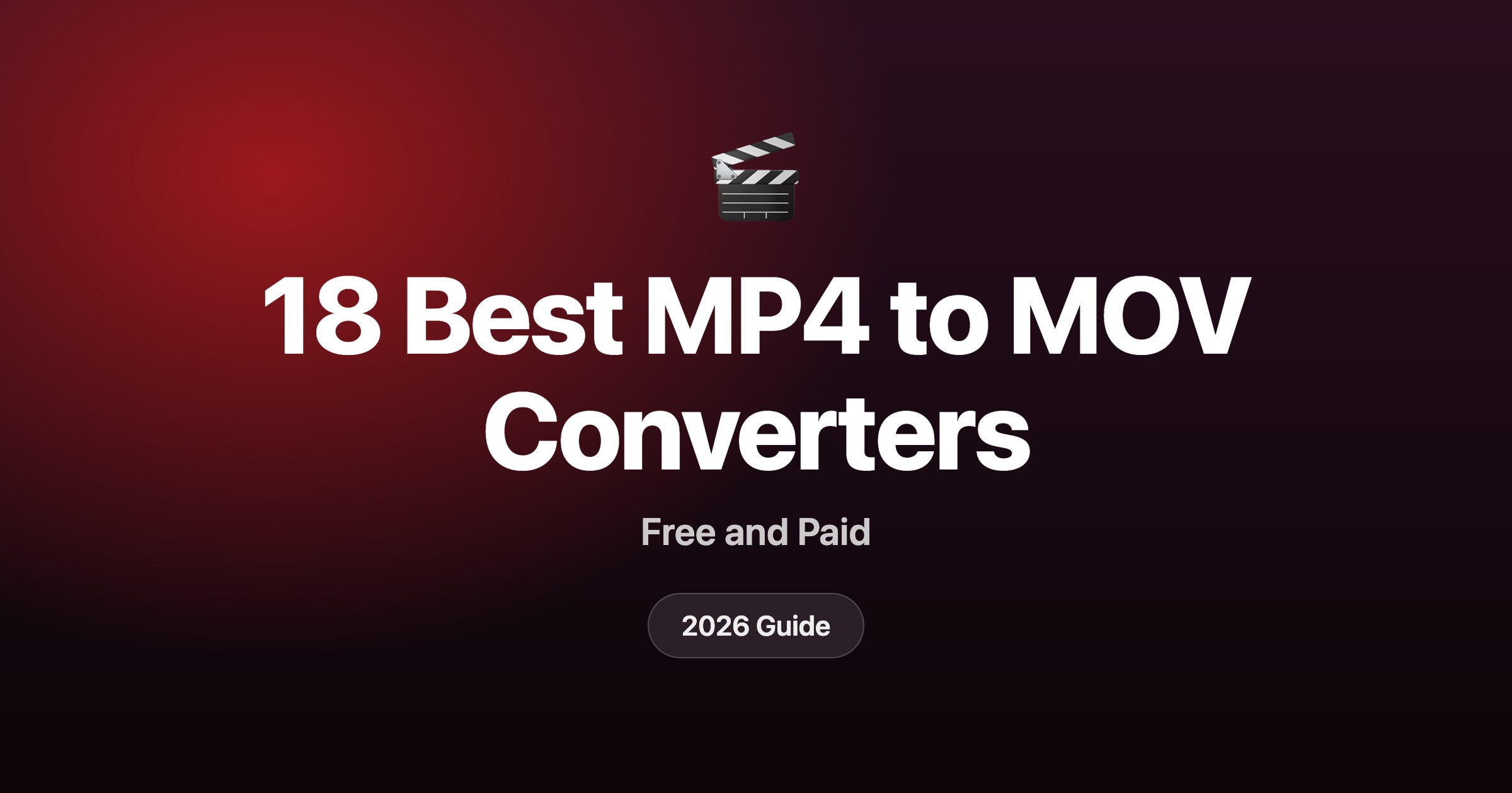 18 best MP4 to MOV converters in 2026