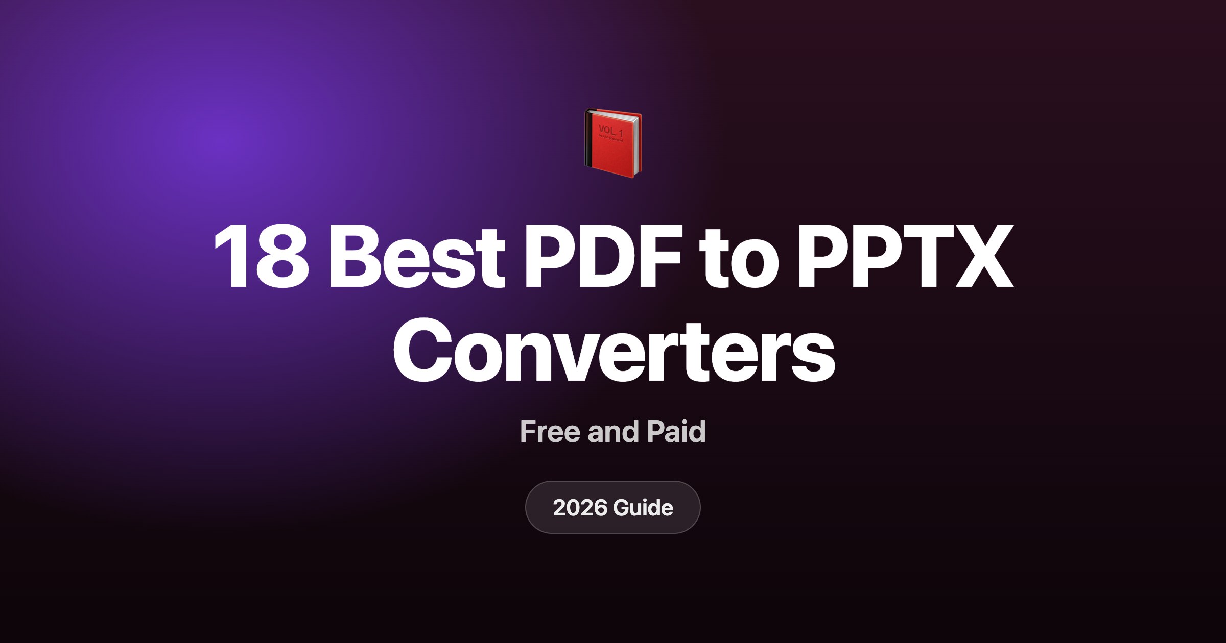 18 best PDF to PPTX converters