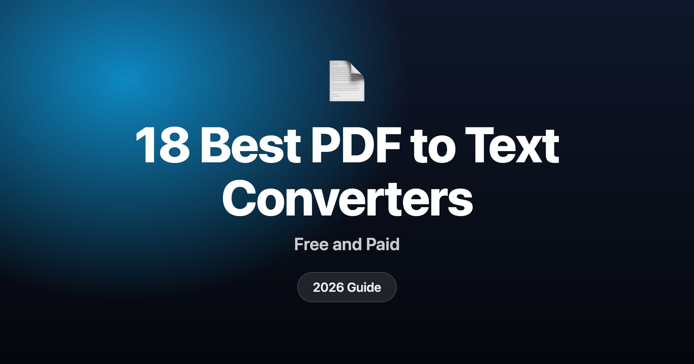 18 best PDF to Text converters