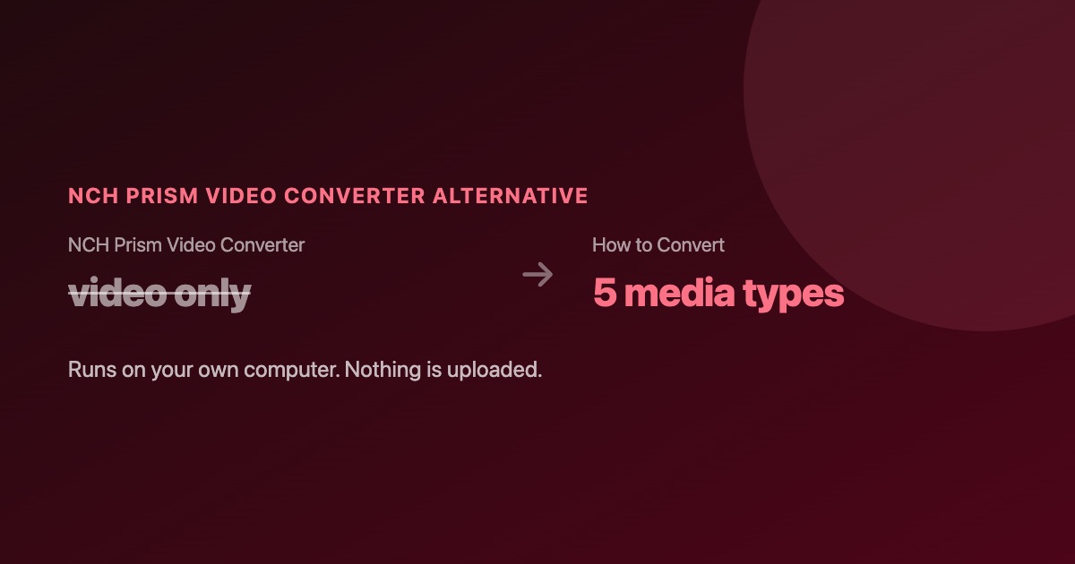 Best NCH Prism Video Converter alternatives