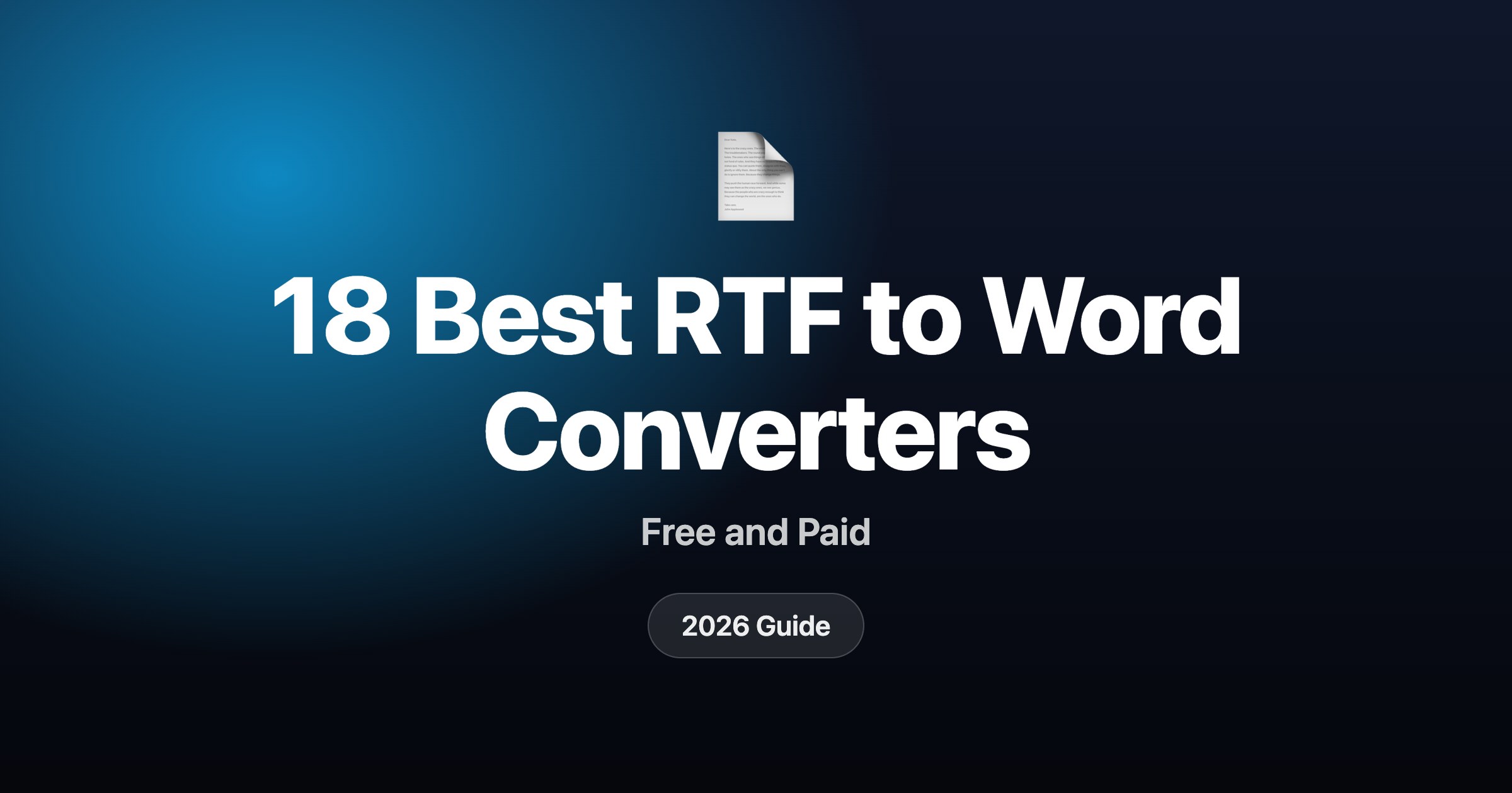 18 best RTF to DOCX converters in 2026