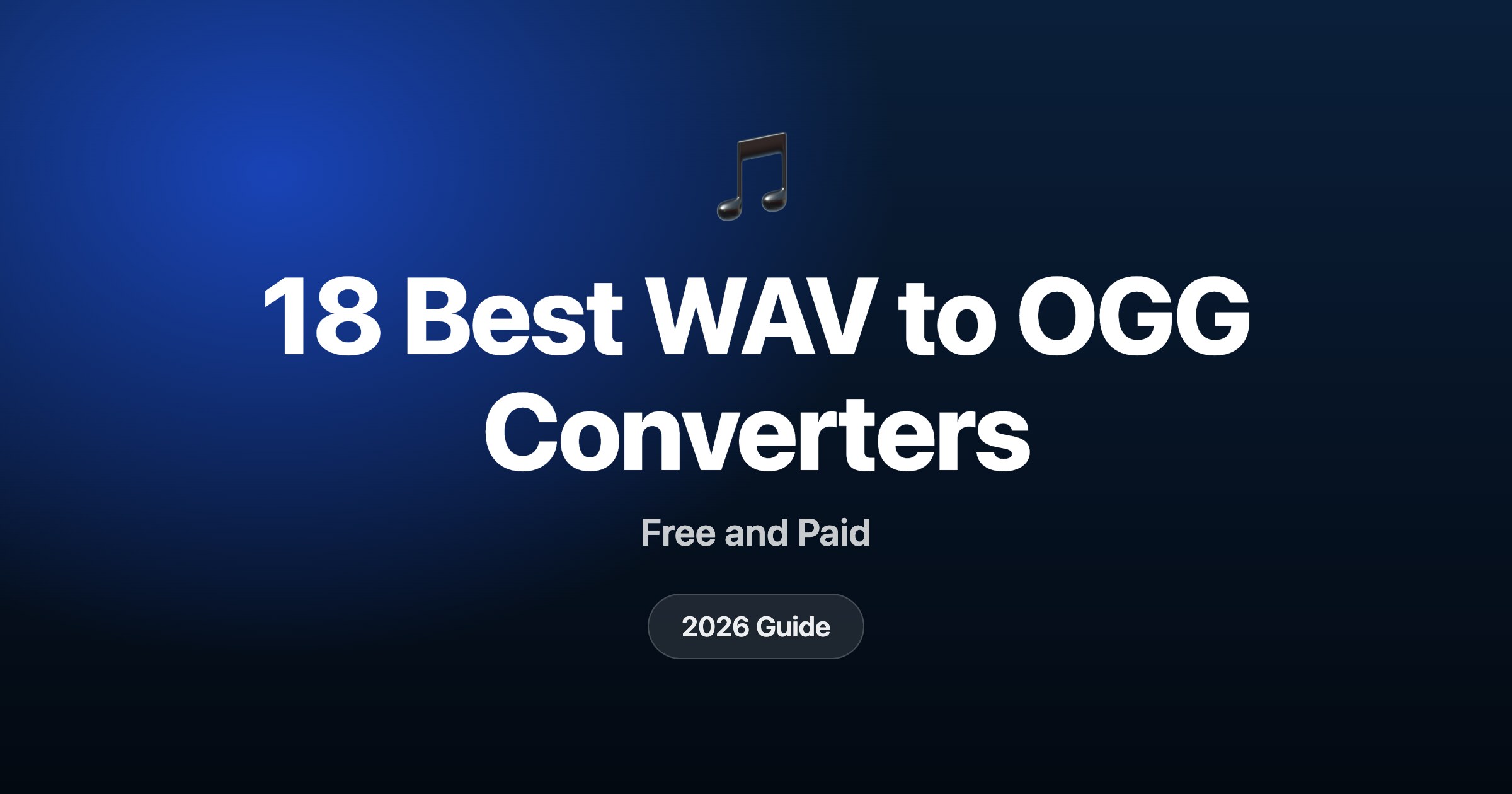 18 best WAV to OGG converters