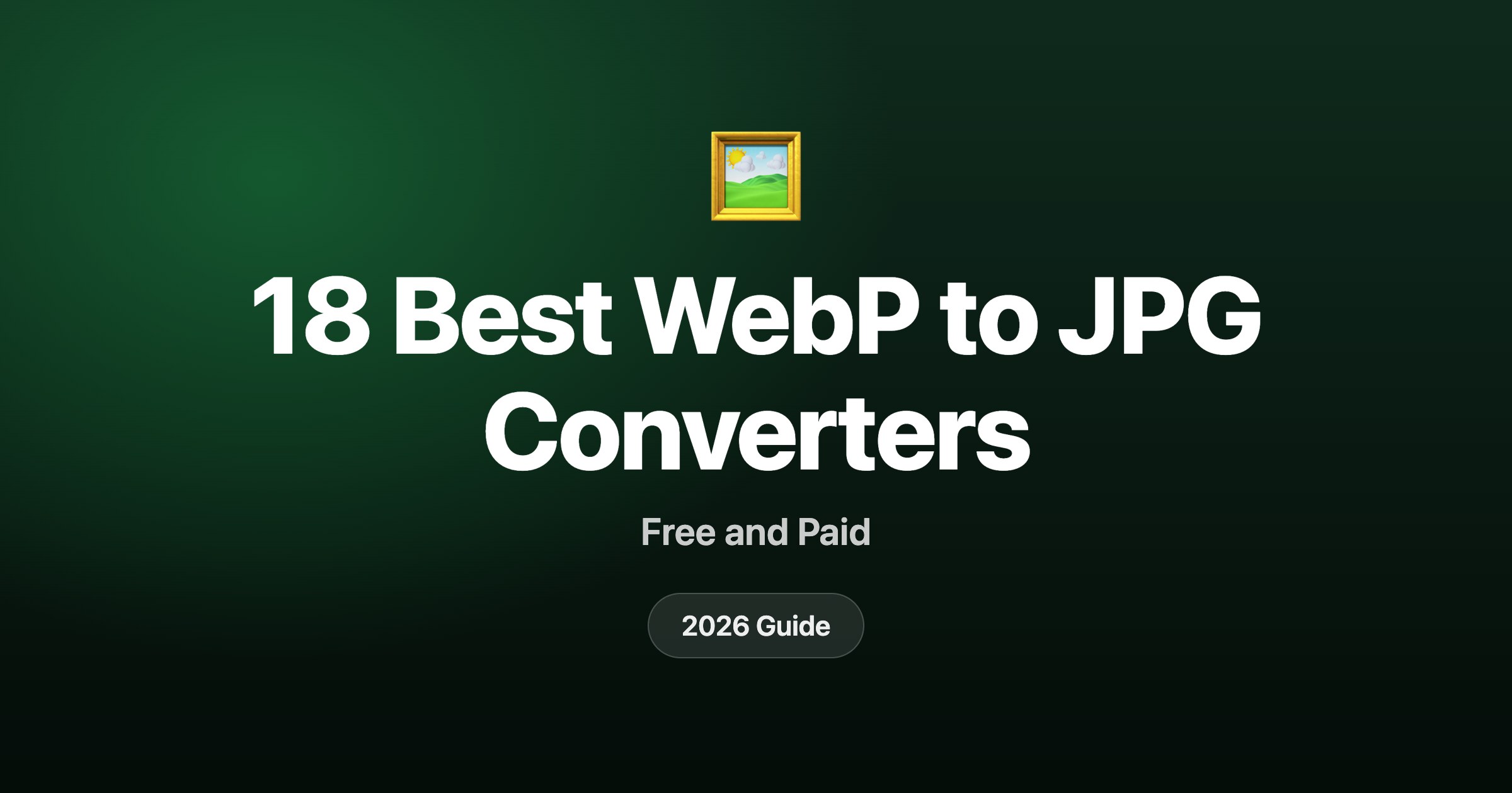 18 best WebP to JPG converters